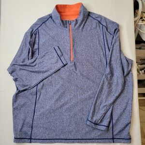 Antigua Mens Pullover‎ 1/4 Zip Athletic Training Top Layer XXXL Long Sleeve Golf